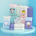 Wet Wipes Baby Hand Mouth Special Small Bag Portable Carry-on Student Children's Wet Wipes Household Affordable Big Bag of 10 Pieces. 