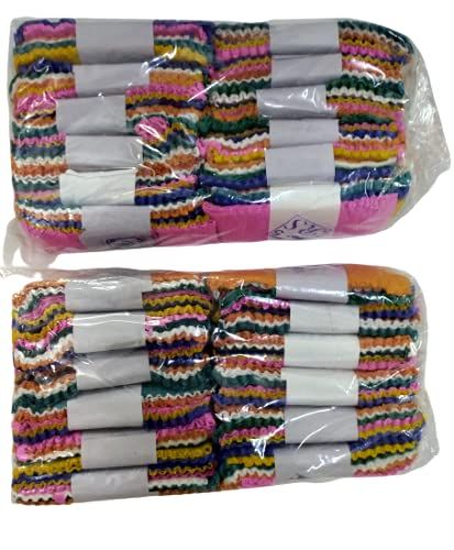 FR 6 Bundles ( 5 Multicolor Pieces in 1 Bundle) 1 Pack of Eco Friendly Colorful Papets Party Suppllies  Ribbon Paper Crepe Shinning Streamer Roll  for All Kind of Event,Birthday,Anniversary, Bachelorette,Marriage,Party Decoration Handmade Traditional I