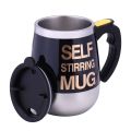 Self Stirring Mug, Auto Magnetic Mug Stainless Steel Mixing Cup With Airtight Lid And Drink Hole To Go Mug-1PIece. 