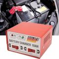 EBTOOLS Car Battery Charger Smart Car Battery Charger Metal Quick Charge Repair Machine 6V 12V Adjustable Red EU Plug 110-220V Universal Auto Accessories. 