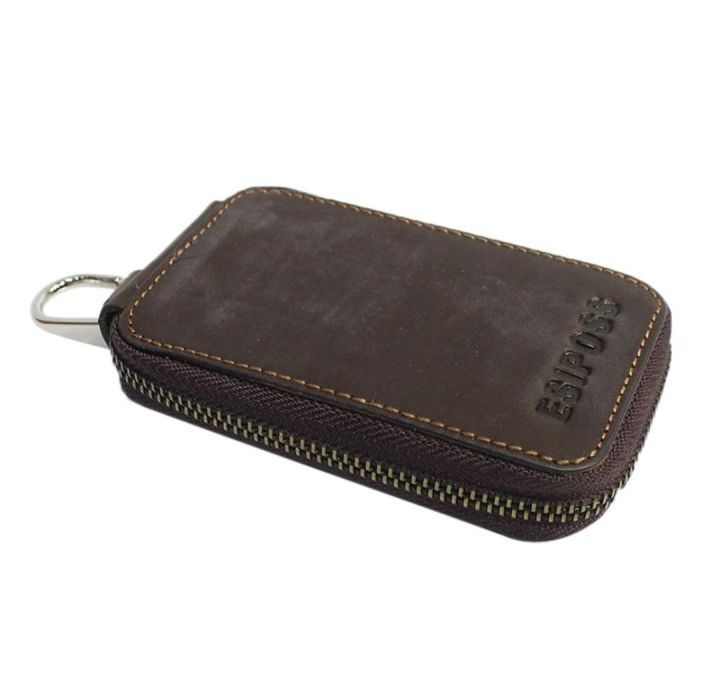 Wood Brown Esiposs Genuine leather Key Wallet