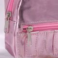 Dollhouse Decor Pink Doll Backpack PU Glitter Girl Schoolbag 18inches Doll Backpack Kawaii Handmade Mini Knapsack Dolls Accessories. 