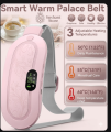Premium Period Belt | Menstrual Cramp Relief Heating Belt for Women | Electric Warming Pad with Vibration Massage | 3 Temperature Levels | USB Rechargeable | Portable Pain Relief Waist & Abdominal Heating Pad. 