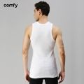 ONN Men White Cotton Ribbed Vest - NR323 Sando - Fashion | Sando For Men | Men's Wear | Sando | Vest |. 