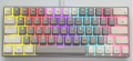 ZIFRIEND T62 New Mechanical Keyboard Rainbow RGB Effect 63 Keys Hot Swappable Gaming Keyboards. 