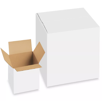 Bizzy Pack of 20 Packaging Shipping Boxes (white) Corrugated 3-Ply Size ...