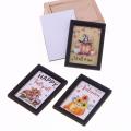 4PCS Dollhouse Oil Painting Miniature Photo Frame Simulation Mini Autumn Harvest Thanksgiving Model Wall Decoration Children Toy Moyao. 