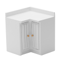1/12 Scale Doll House Miniatures Kitchen Cabinets Set,White. 