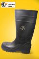 Gumboot (with steel toe cap). 