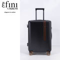 efini by NUELITE Parma 28-inch Spinner | 8 wheel Luggage | Antitheft zipper | TSA Lock | Transparent TPU wheels | Polycarbonate PC Hard shell | Check-in Suitcase | Large Size | Premium Leather Handles and trims. 