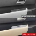 Ktteay Car Window Glass Lift Switch Panel Trim Stickers for Freed Air Crosstar 2024 Interior Accessories Silver RHD. 