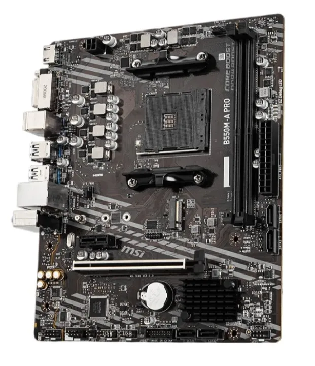 MSI%20B550M-A%20PRO%20Motherboard%20(Micro%20ATX%20%7C%20AMD%20AM4%20Socket%20%7C%20DDR4%20%7C%20Gen4%20SSD)%20-%20Image%202