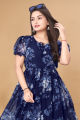 Women's Maxi Dress Long Purple Blue Color Gown Eveningwear. 