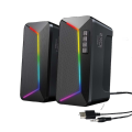 SonicGear IOX 2 - 2.0 Stereo Bluetooth Speaker - with 10W RMS - Enhanced Bass - and RGB Effects. 