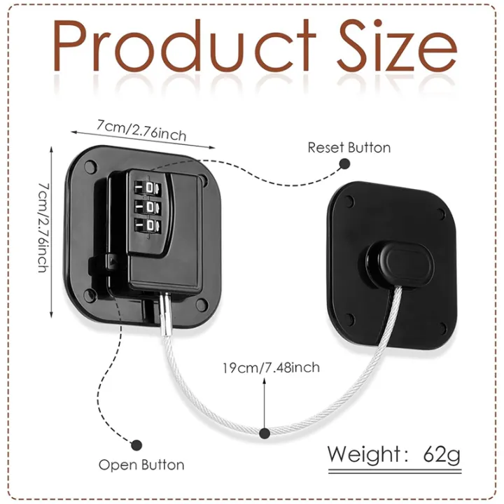 Refrigerator%20Lock,%20Combination%20Lock%20for%20Refrigerator%20Cabinets,%20Drawers,%20Heavy%20Duty%20Fridge%20Lock,%20Safety%20Lock%201%20Pack%20-%20Image%202