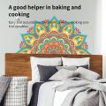 Colourful Mandala Lotus Wall Stickers, Home Room Decoration, Meditation, Stickers Wall Stickers, Yoga Studio Poster. 