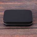 fasdaga 2X 95x60x21mm Black Tin Box Black Metal Box With Matte Candy Box Small Box. 
