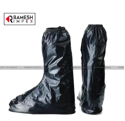 Black%20Stylish%20Long%20Length%20Anti-Slip%20Sole%20Grip%20Rainproof%20And%20Mudproof%20Side%20Zippered%20Rain%20Shoe%20Saver%20For%20Men%20-%20Image%203
