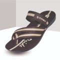 TITEX Brown Color Simple Pattern Design Slides For Men 15-6416. 