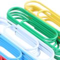Vinyl Coated, 30 Pack 4 Inch Assorted Color Paper Clip Holder (10 cm). 
