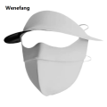 Wenefang Vinyl Mask Sunscreen Mask Summer Ice Silk Sunshade Full Face 2025 Face Kini Female Anti-ultraviolet Outdoor Cycling Hat Brims. 