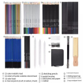 Professional Color Pencil Set for Drawing and Sketch with 72Pcs Graphite Color Pencil Charcoal Rod Tool Zipper Canvas 29.5 X 21 X 4cm. 