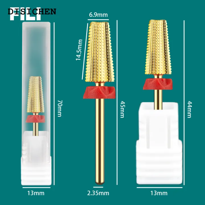 DISICHEN%20Luxury%20Professional%20Universal%203/32%205%20in%201%20Tungsten%20Carbid%20Nail%20Drill%20Bit%20Milling%20Cutter%20for%20Nail%20Polishing%20UV%20Gel%20Removal%20Manicure%20Tool%20-%20Image%202