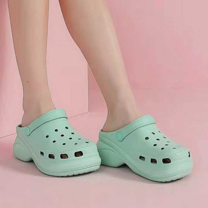 Solid Hole Shoes For DIY Garden Clogs Beach Slippers Sandals For Women