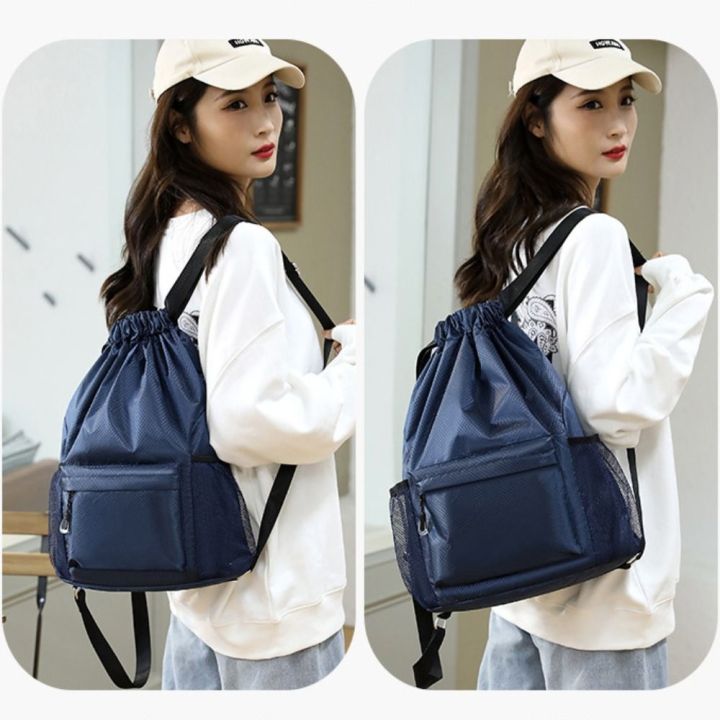 High%20Quality%20Nylon%20Drawstring%20Backpack%205%20Colors%20Drawstring%20School%20Student%20Backpack%20Large%20Capacity%20Washable%20Travel%20Bag%20Unisex%20-%20Image%204