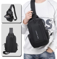 Men's Streetwear Solid Color Oxford Cloth Waterproof Waist Bags - Trendy Fanny Pack. 