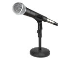 Desktop Microphone Stand Upgraded Adjustable Table Mic Stand with Base Micro Microphone Holder Mic Clip for Podcasts Singing. 