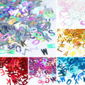RHS Online 10g Holographic Glitter English Alphabet Flakes Laser Letter For Epoxy Resin Mold Filling Junk Journal Nail Art. 