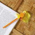 Yellow/Orange Circle Design Bookmark. 