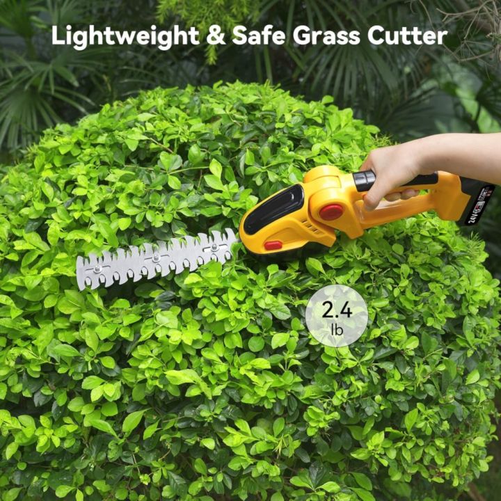 High%20Quality%202-in-1%20Shrubbery%20Trimmer%20Handheld%20Battery%20Powered%20Hedge%20Trimmer%20Yellow%20Bush%20Trimmer%20Outdoor%20-%20Image%206