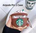 Shockproof Silicone Coffee Starbucks Case Cover For Airpods Pro 2. 