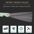 New 0.02 To 1mm 17 Blade Thickness Metric Filler Feeler Gauge Measure Tool. 