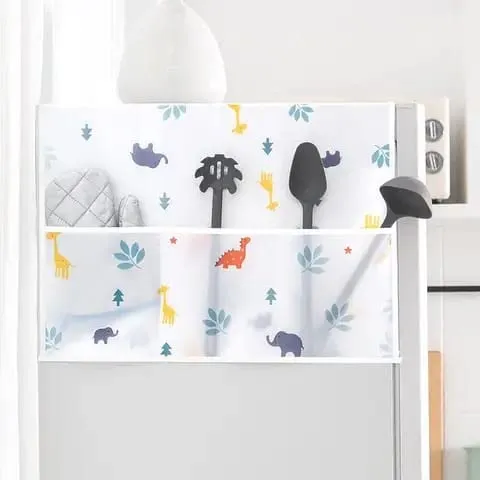 Fridge%20Cover%20and%20Washing%20Mechine%20Cover%20for%20Top%20with%206%20Utility%20Pockets%20Cartoon%20Prints%20Waterproof%20Single%20Door%20-%20Image%205