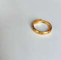 Adjustable Size 2 Gram 24K Gold Plated Plane Berwa Ring For Unisex (Looks Like Original Gold Others cannot distinguish that it is fake - बिहे पार्टी आदी कार्यक्रम मा निर्धक्क लगाउनुहोस अरुले नक्कली हो भनेर छुट्याउन सक्दैन ). 