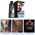 Remover for men white natural black beard hair dye permanent long wear beard coloring color gray hair color covering beard care. 