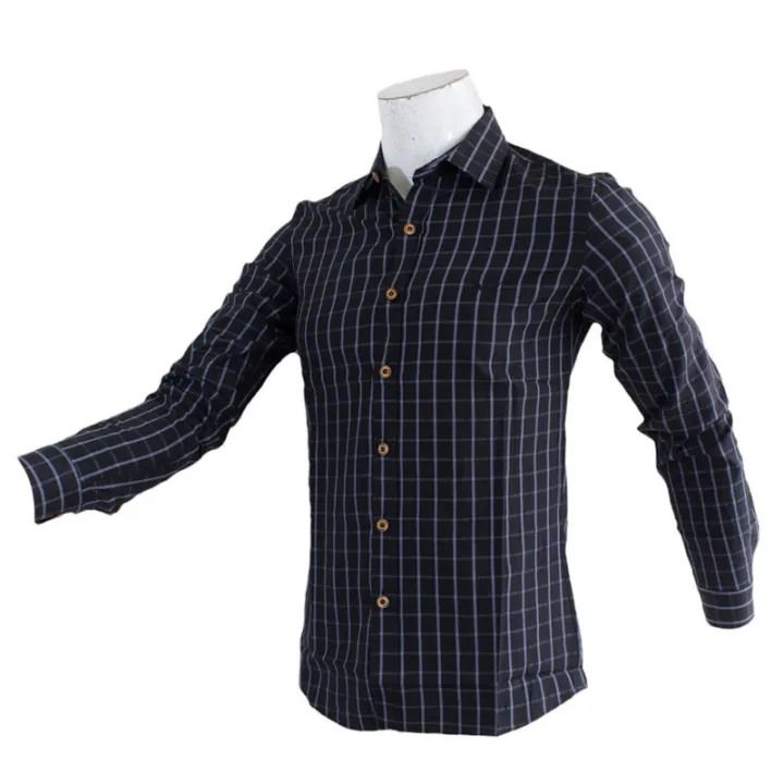Kapsule9%20Dark%20Blue%20Lining%20Shirt%20For%20Men%20-%20Image%204