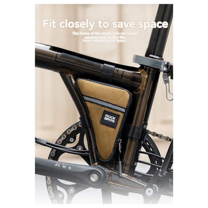 ROCKBROS%20Ultralight%20Front%20Tube%20Frame%20Triangle%20Bag%20Portable%20Nylon%20Triangle%20Tube%20Bag%20for%20Brompton%20Bike%20Mini%20Bag%20Bicycle%20Bag%20Accessory%20-%20Image%207