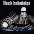 SuperRide Evenly Spaced Feathers Shuttlecock Premium Black Duck Feather Badminton Shuttlecocks Ideal for Indoor Outdoor Sports Training Pack. 