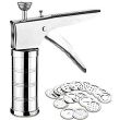 Stainless Steel Kitchen Press Cookies Maker, Traditionally Indian Multi Types of Snacks Making Kitchen Tool. 
