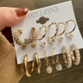 Pebbles Nepal Everyday Wear Unique and Fashionable 18 Pairs Hoop Earrings Set For Women | Fashion Hoop Earing Set For Women. 