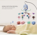 360 Degree Rotation Hanging Bed Toy for Baby Crib For Better Sleep with Music and Sound- Multicolor. 