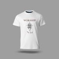 Solo Leveling |"WORSHIP The Lord" | Statue of God Printed Graphic T-Shirt. 