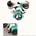 Stunt Tricycle Scooter Motorcycle Bump And Go 360 Degree Rotating Dancing Toy With Flashing Light And Sound Musical Toys For Kids. 