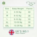 Minime Nappy pants- XXL - 26 pants, 12-20 kg baby weight, Premium Baby Diapers, Hypoallergenic, Fragrance Free. 