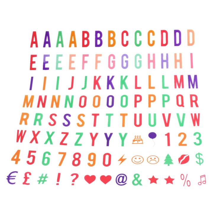 Letter & Symbol Pack For A4 Cinematic Light Up Sign Box Cinema LED ...