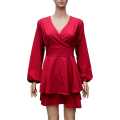 Red One Piece Dress For Women. 